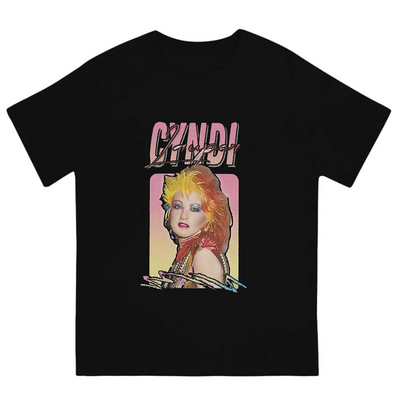 Camiseta Básica Cyndi Lauper Graphic Retro