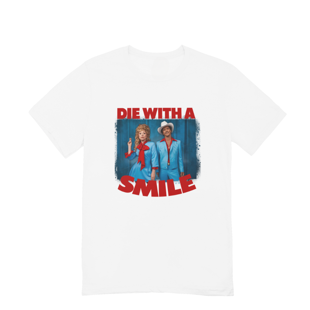 Camiseta Básica Lady Gaga Feat Bruno Mars Die With A Smile