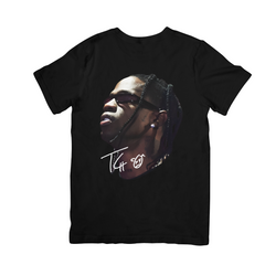 Camiseta Básica Travis Scott La Flame