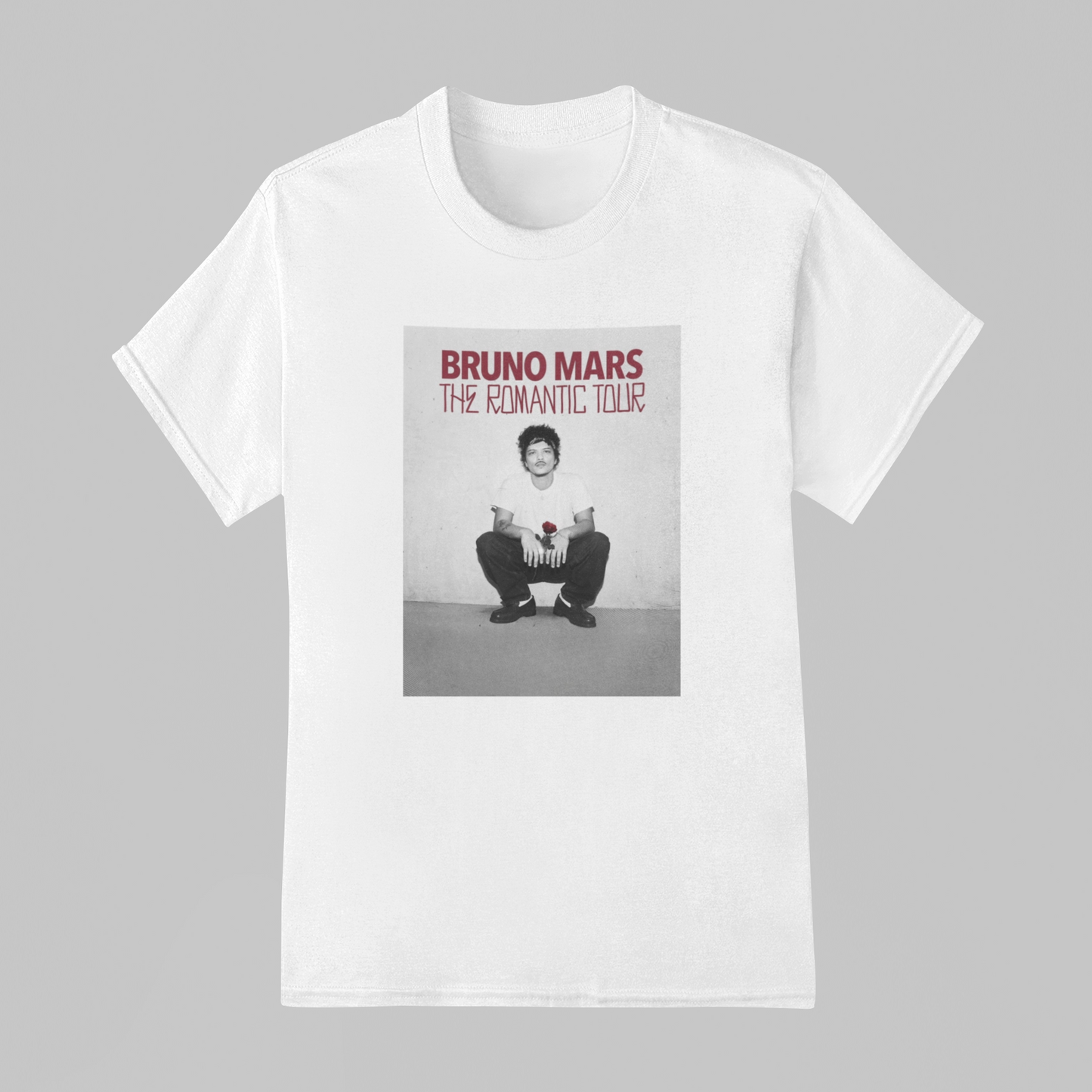 Camiseta Básica Bruno Mars The Romantic Tour