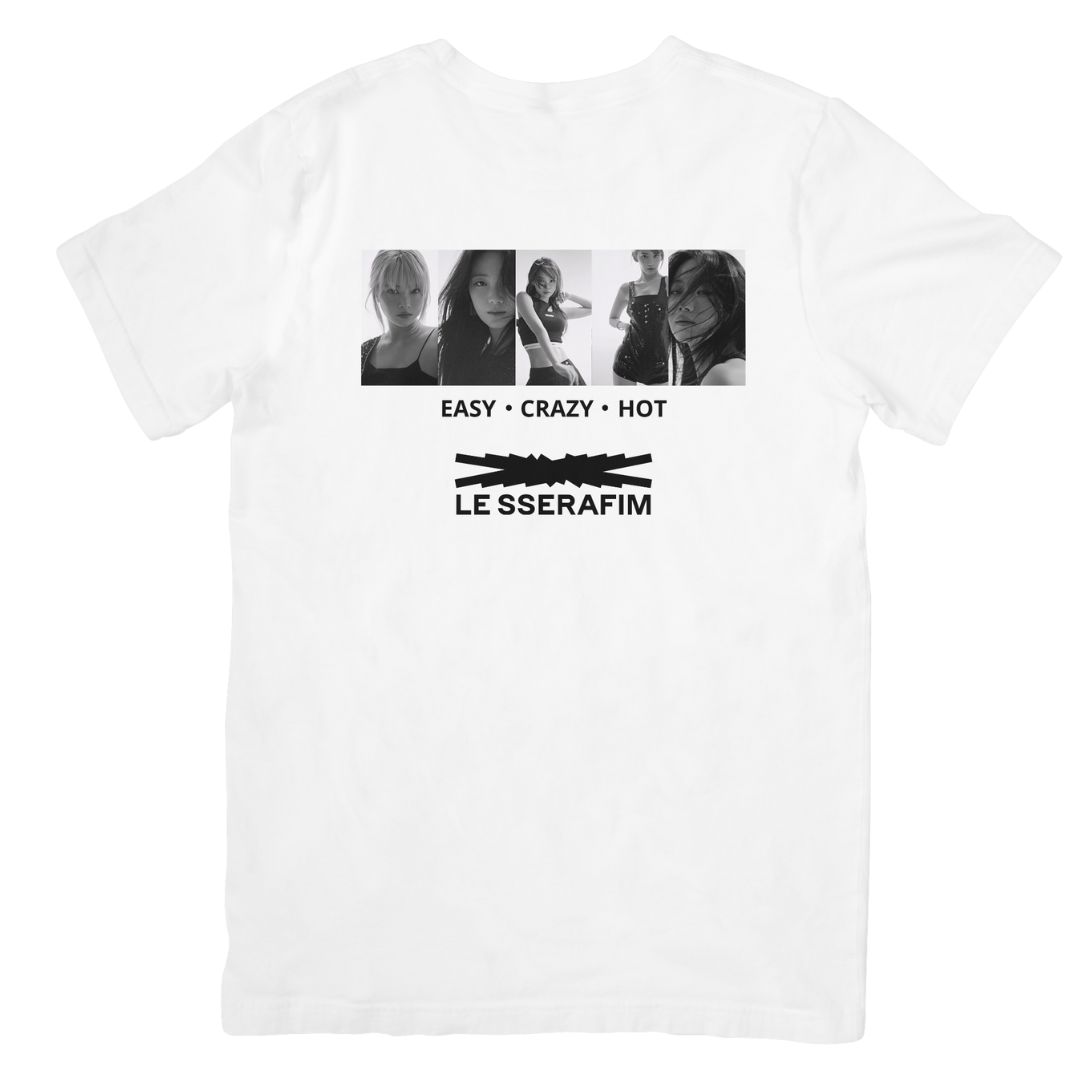 Camiseta Básica Le Sserafim Easy Crazy Hot