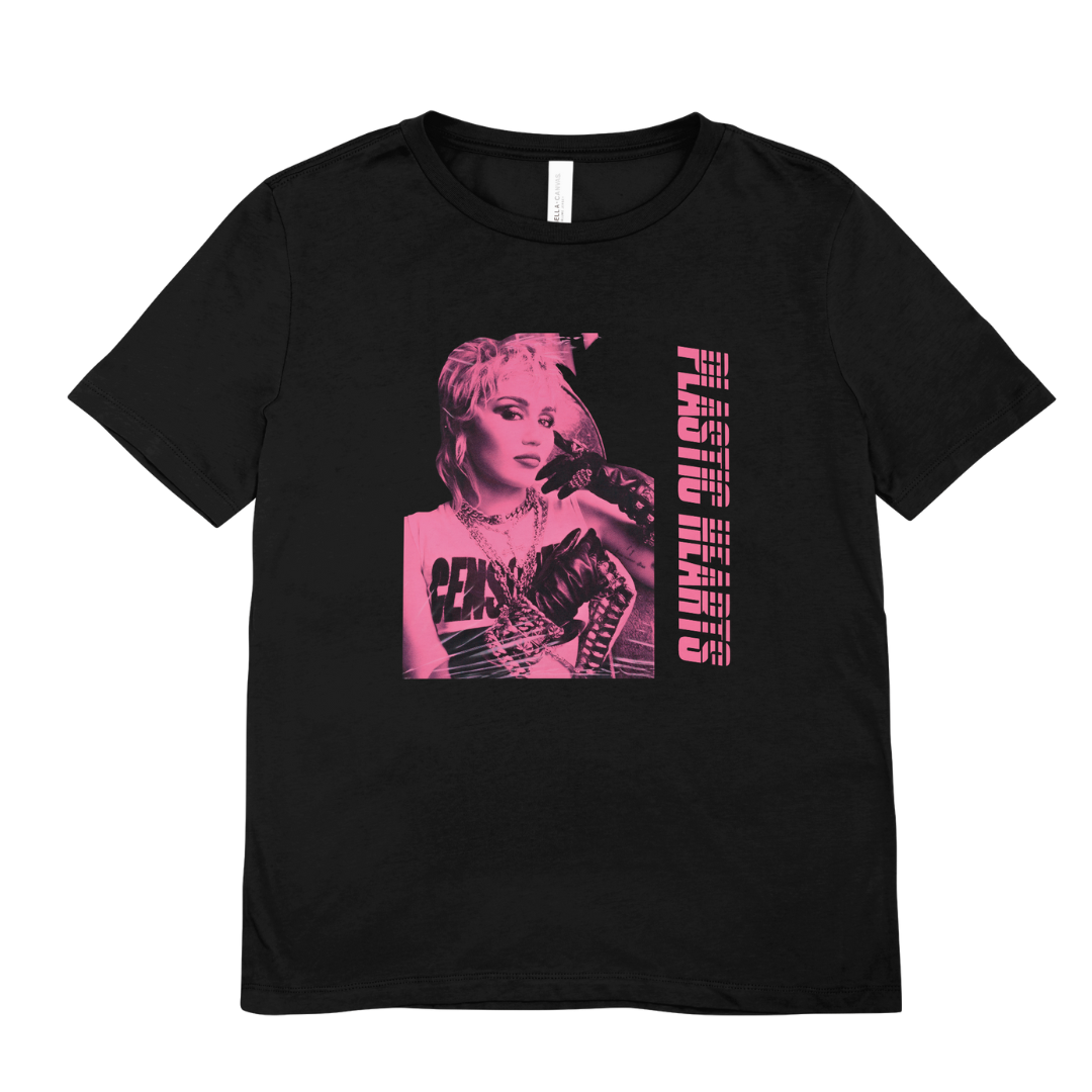 Camiseta Básica Miley Cyrus Plastic Hearts