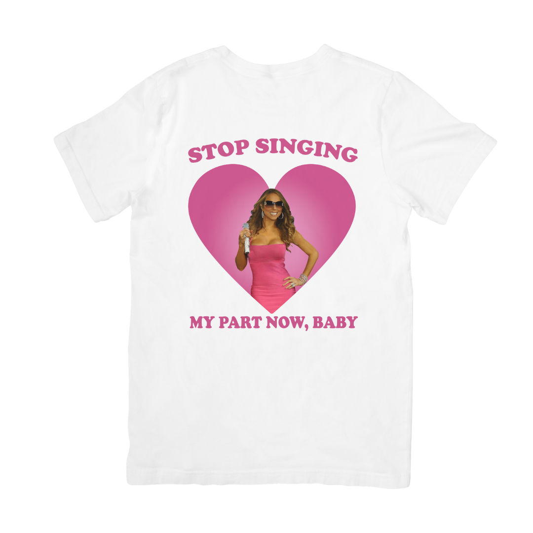 Camiseta Básica Mariah Carey Stop Singing