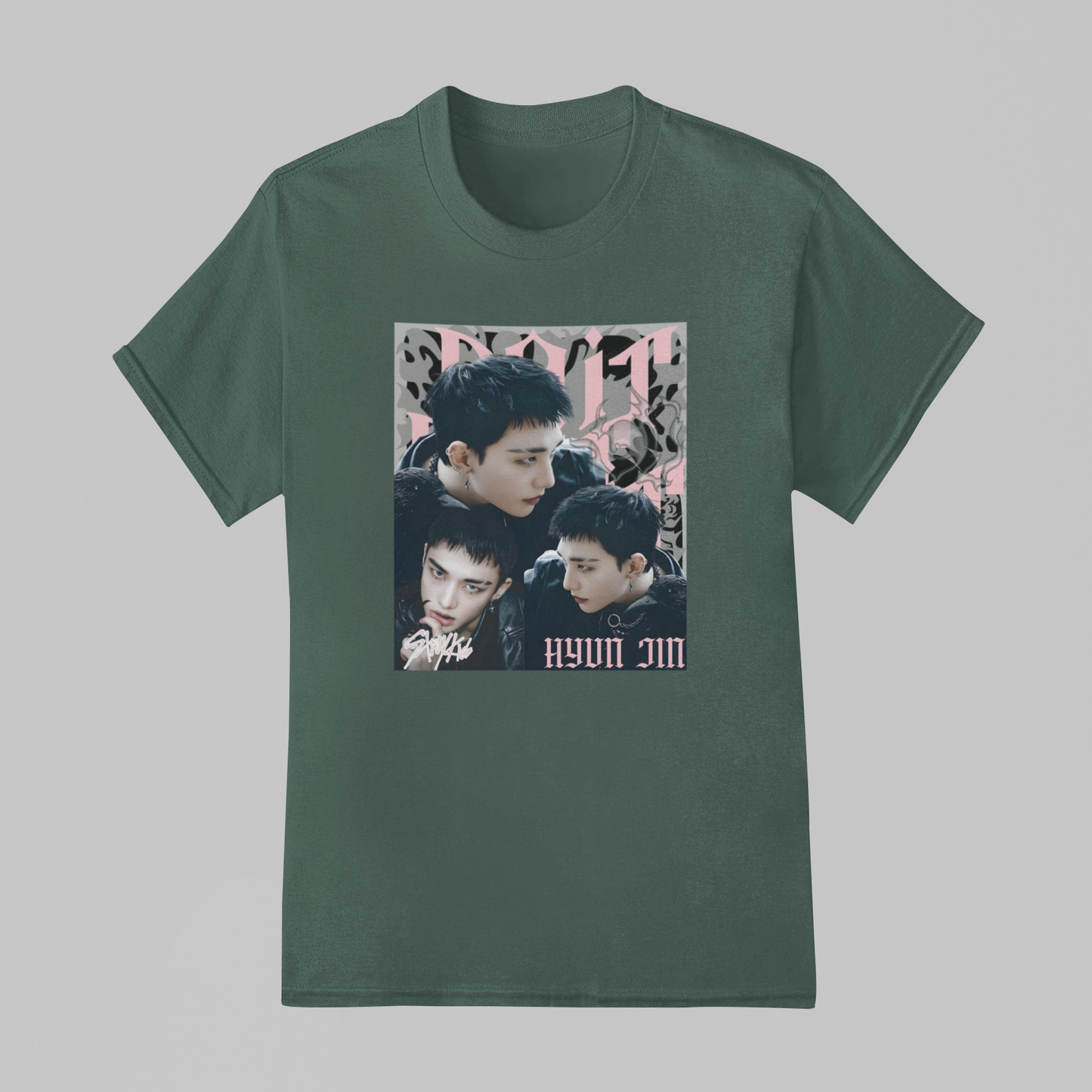 Camiseta Básica Stray Kids Hyun Jin Do It Aesthetic