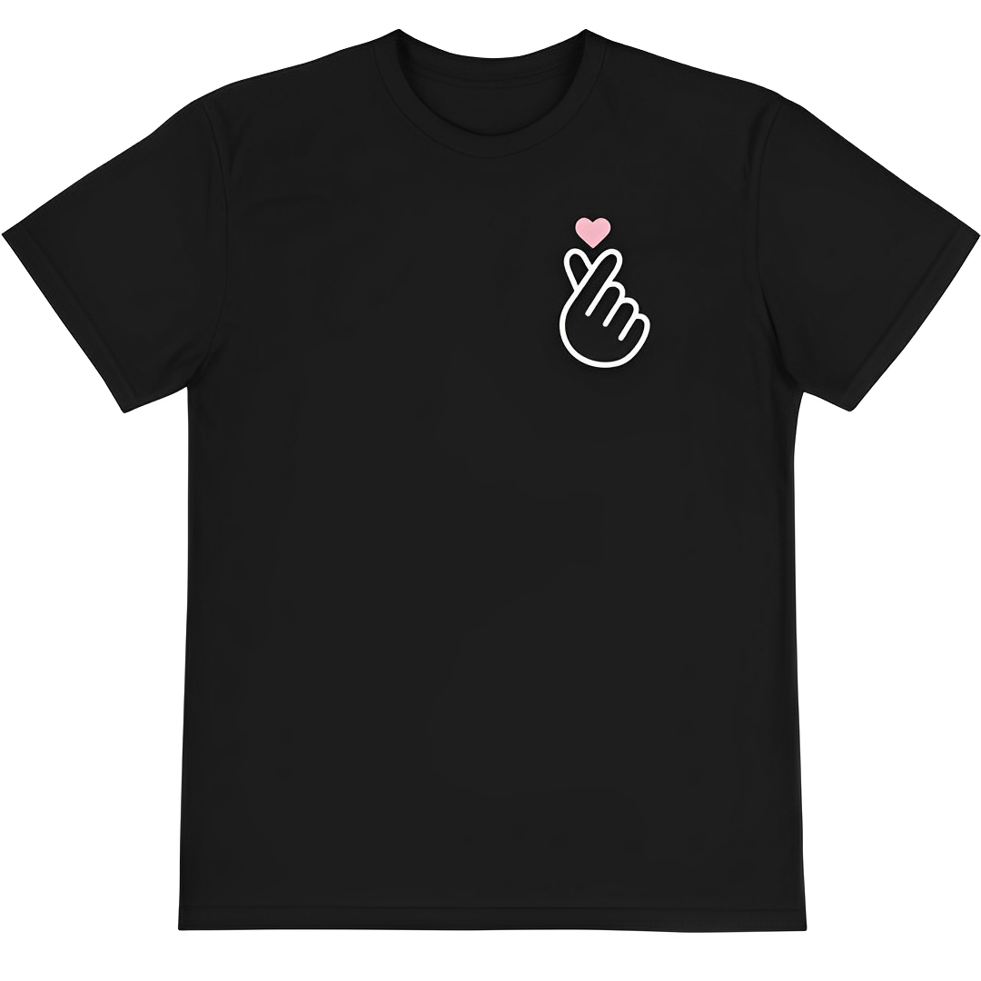 Camiseta Básica BTS Finger Heart