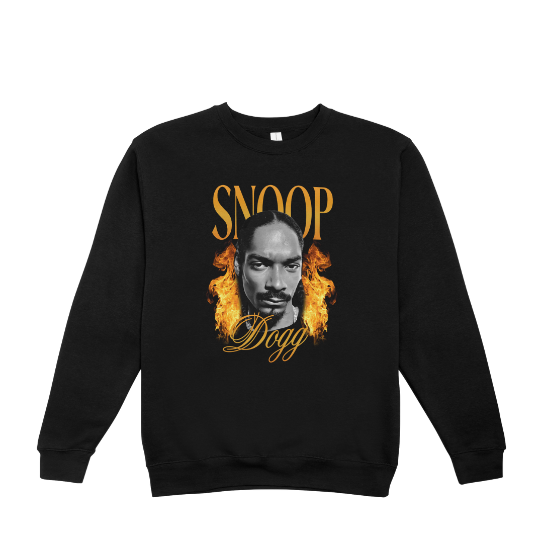 Moletom Gola Redonda Snoop Dogg Fire