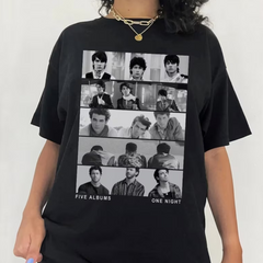 Camiseta Básica Jonas Brothers Five Albuns