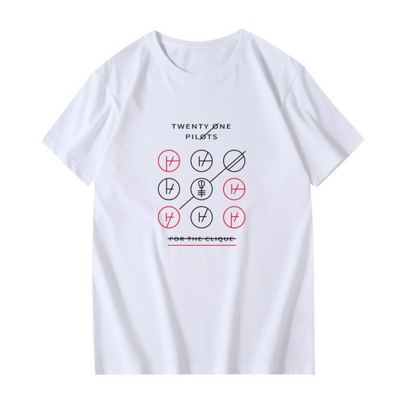 Camiseta Básica Twenty One Pilots For The Clique