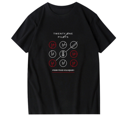 Camiseta Básica Twenty One Pilots For The Clique