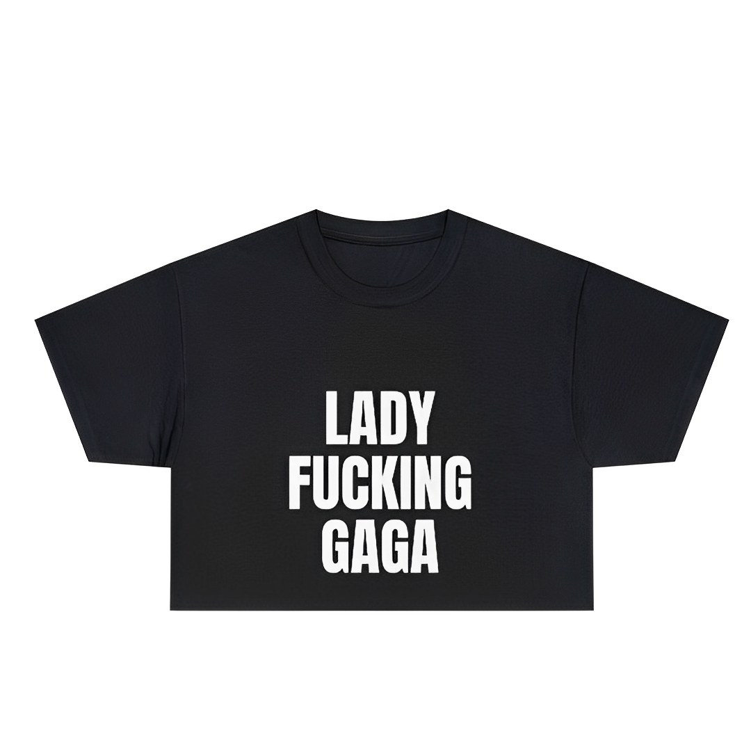 Camiseta Cropped Lady Gaga F*cking