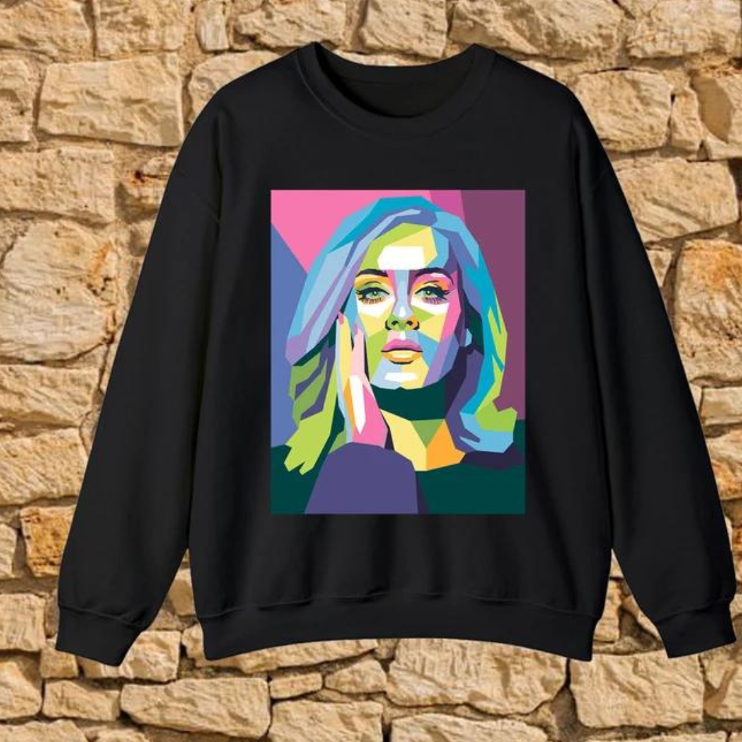 Moletom Gola Redonda Adele Graphic