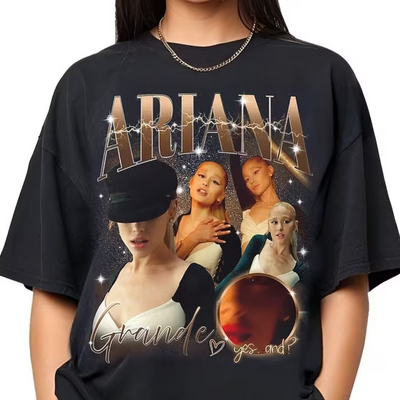 Camiseta Básica Ariana Grande Graphic 2024