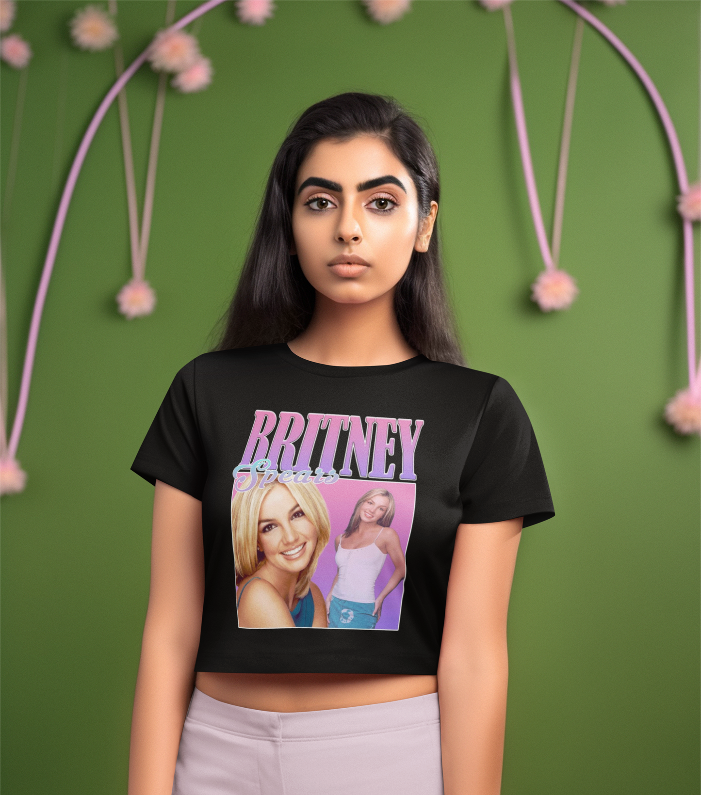 Camiseta Cropped Britney Spears Graphic