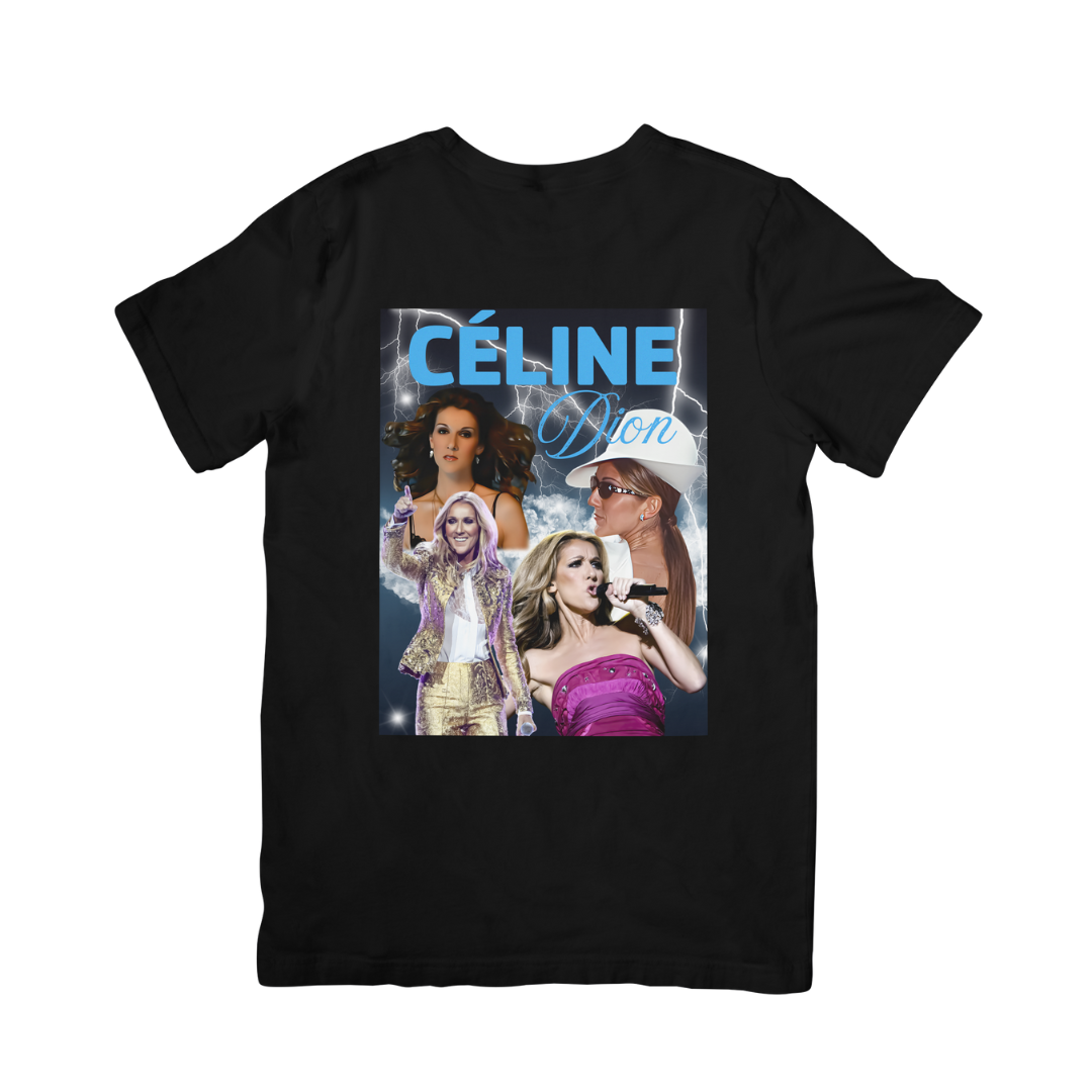 Camiseta Básica Céline Dion Graphic