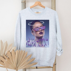 Moletom Gola Redonda Rihanna Graphic