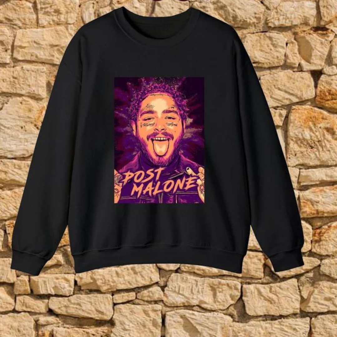 Moletom Gola Redonda Post Malone Graphic