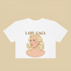 Camiseta Cropped Lady Gaga Graphic