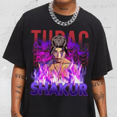 Camiseta Básica Tupac Graphic