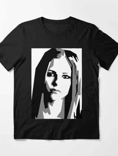 Camiseta Básica Avril Lavigne Graphic Aesthetic