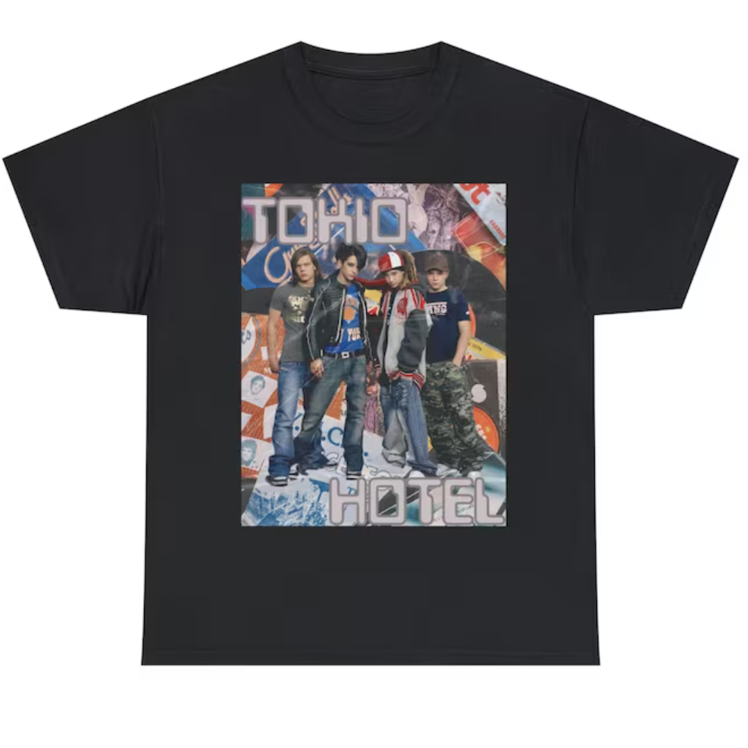Camiseta Básica Tokio Hotel Graphic Aesthetic