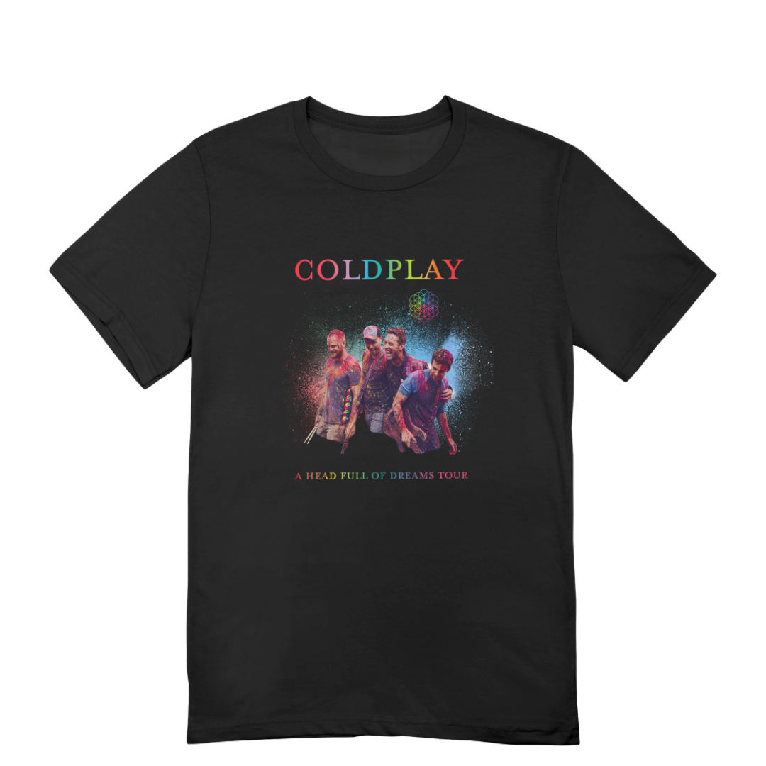 Camiseta Básica Coldplay Graphic Design