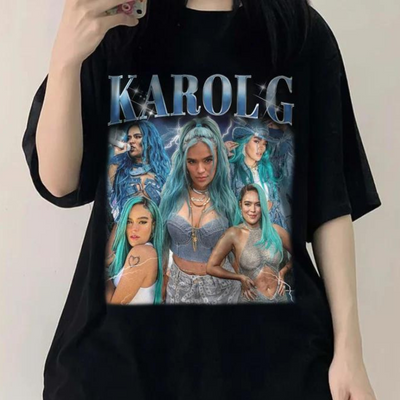 Camiseta Básica Karol G Graphic Retro