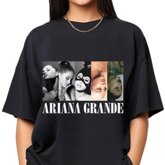 Camiseta Básica Ariana Grande Graphic Retro