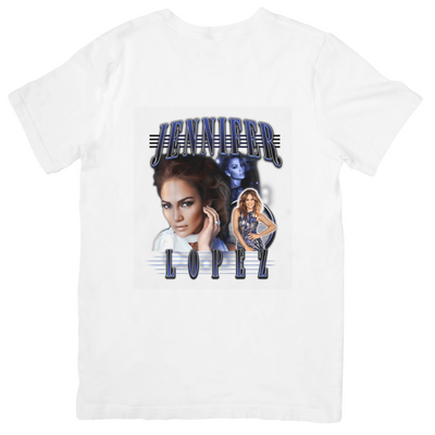 Camiseta Básica Jennifer Lopez Graphic Retro