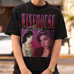 Camiseta Básica Amy Winehouse Graphic Retro