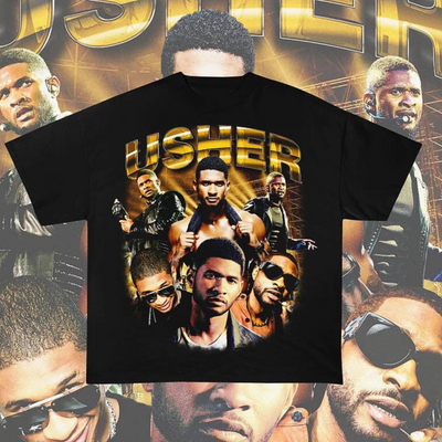 Camiseta Básica Usher Graphic Vintage