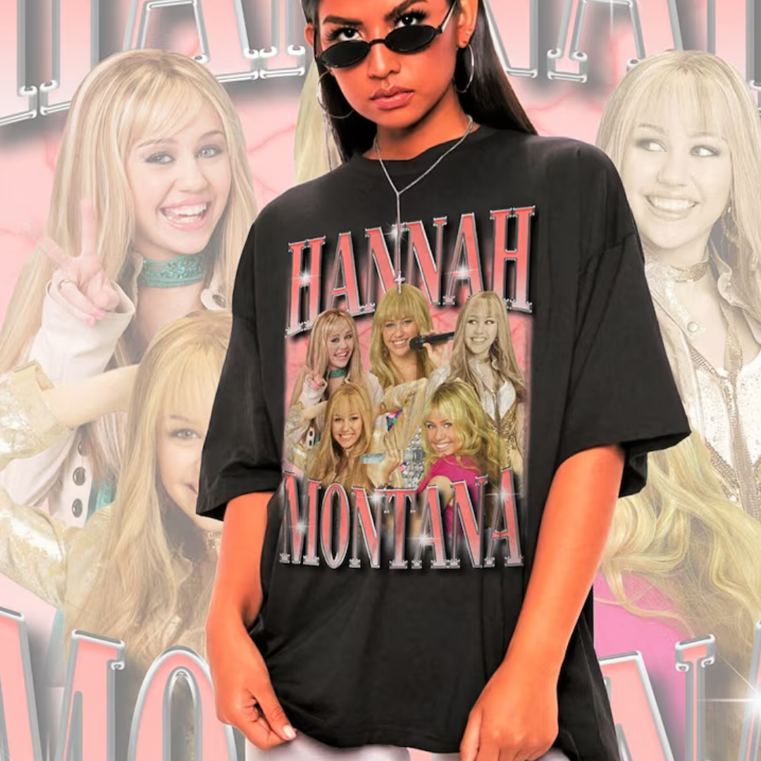 Camiseta Básica Miley Cyrus Hannah Montana Graphic