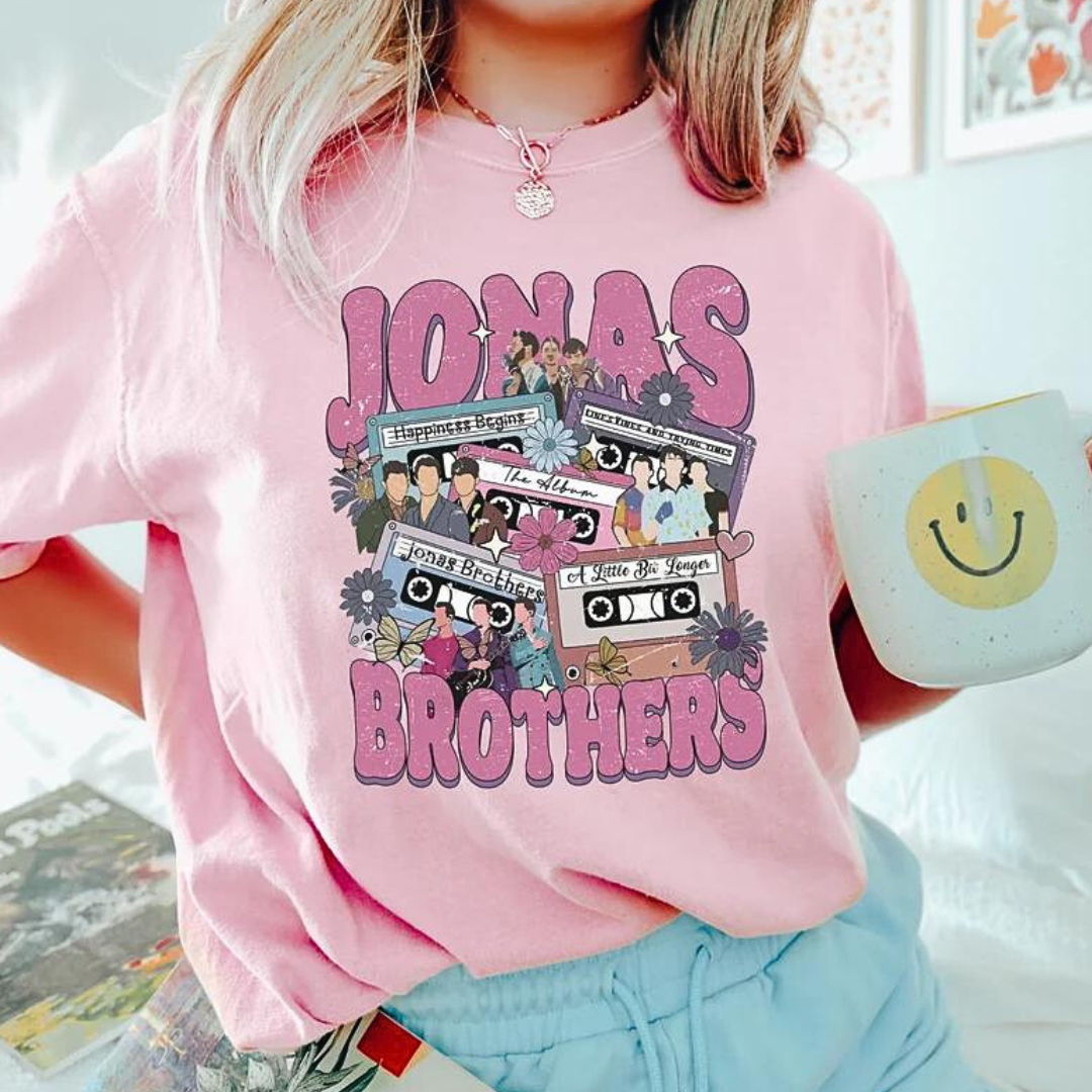 Camiseta Básica Jonas Brothers Happiness