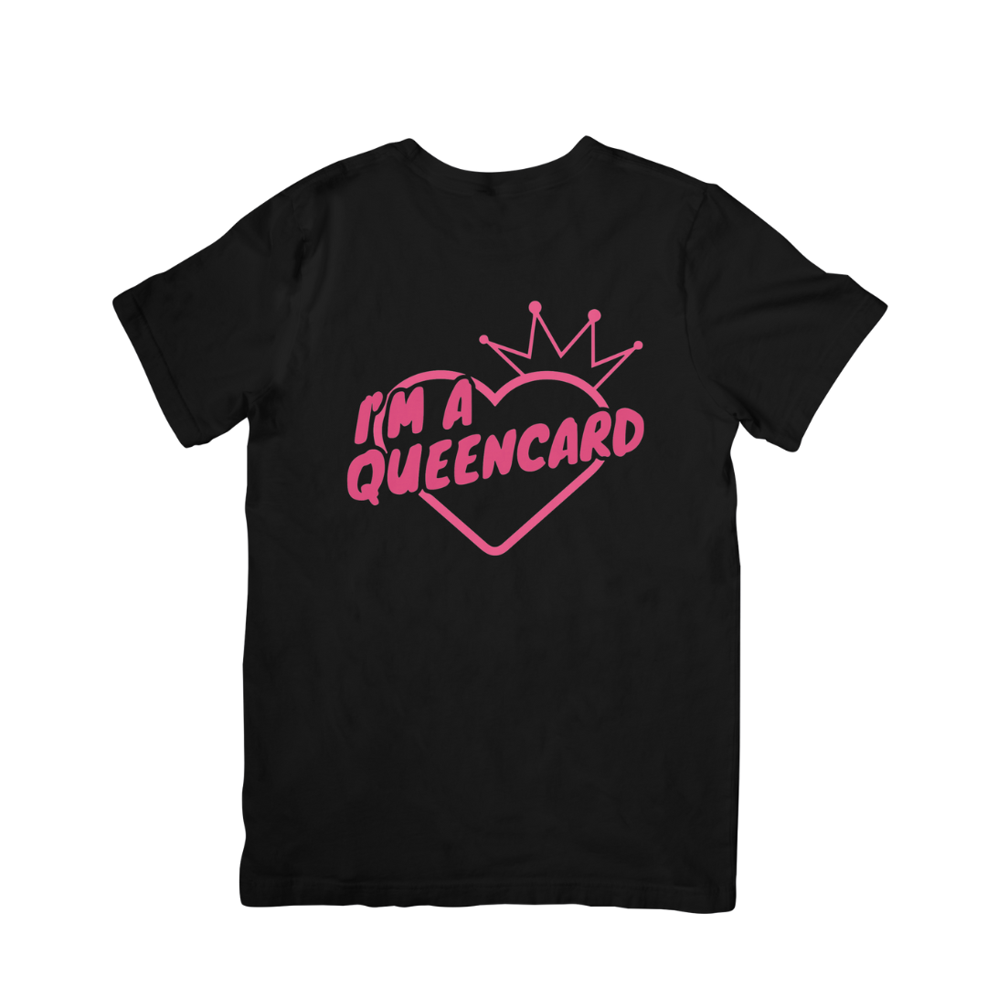 Camiseta Básica (G)i-dle I Am A Queencard - preto