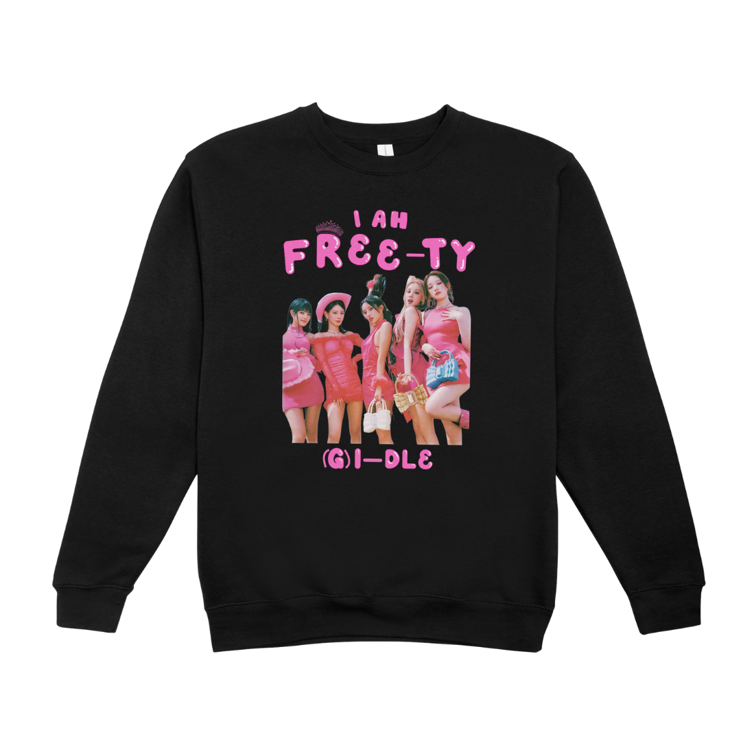 Moletom Gola Redonda (G)i-dle Free-Ty – Saoko