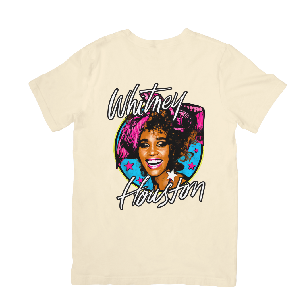 Camiseta Básica Whitney Houston Illustrated