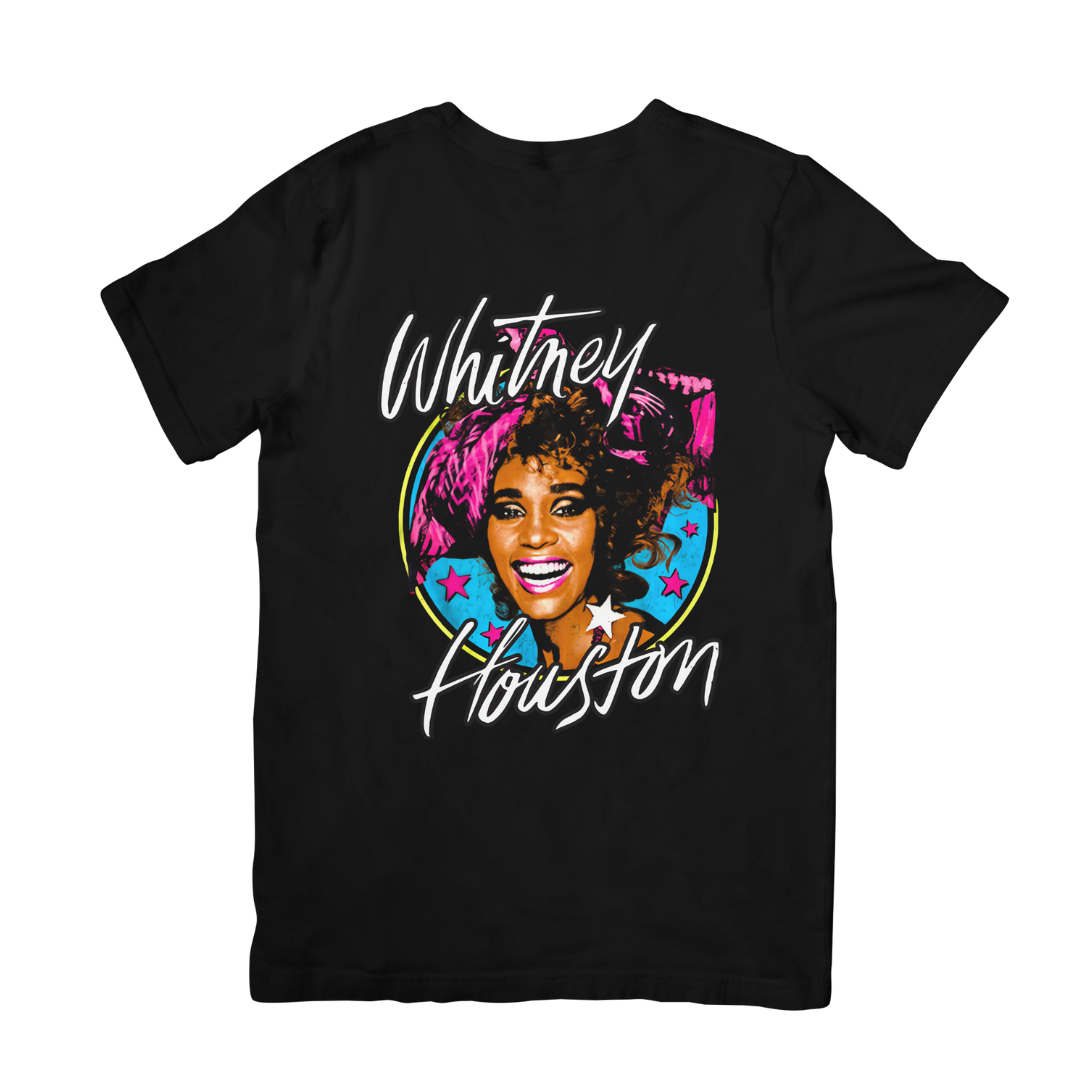 Camiseta Básica Whitney Houston Illustrated