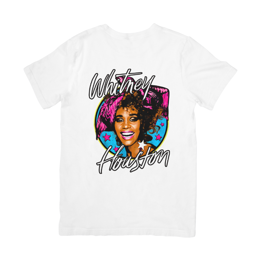 Camiseta Básica Whitney Houston Illustrated