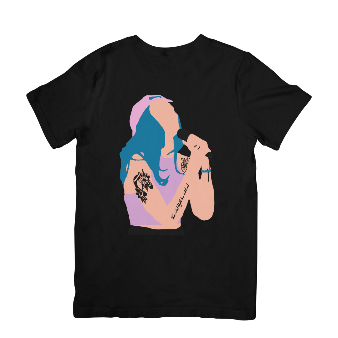 Camiseta Básica Halsey Illustrated