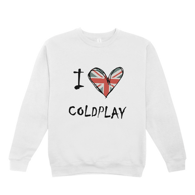 Moletom Gola Redonda I Love Coldplay