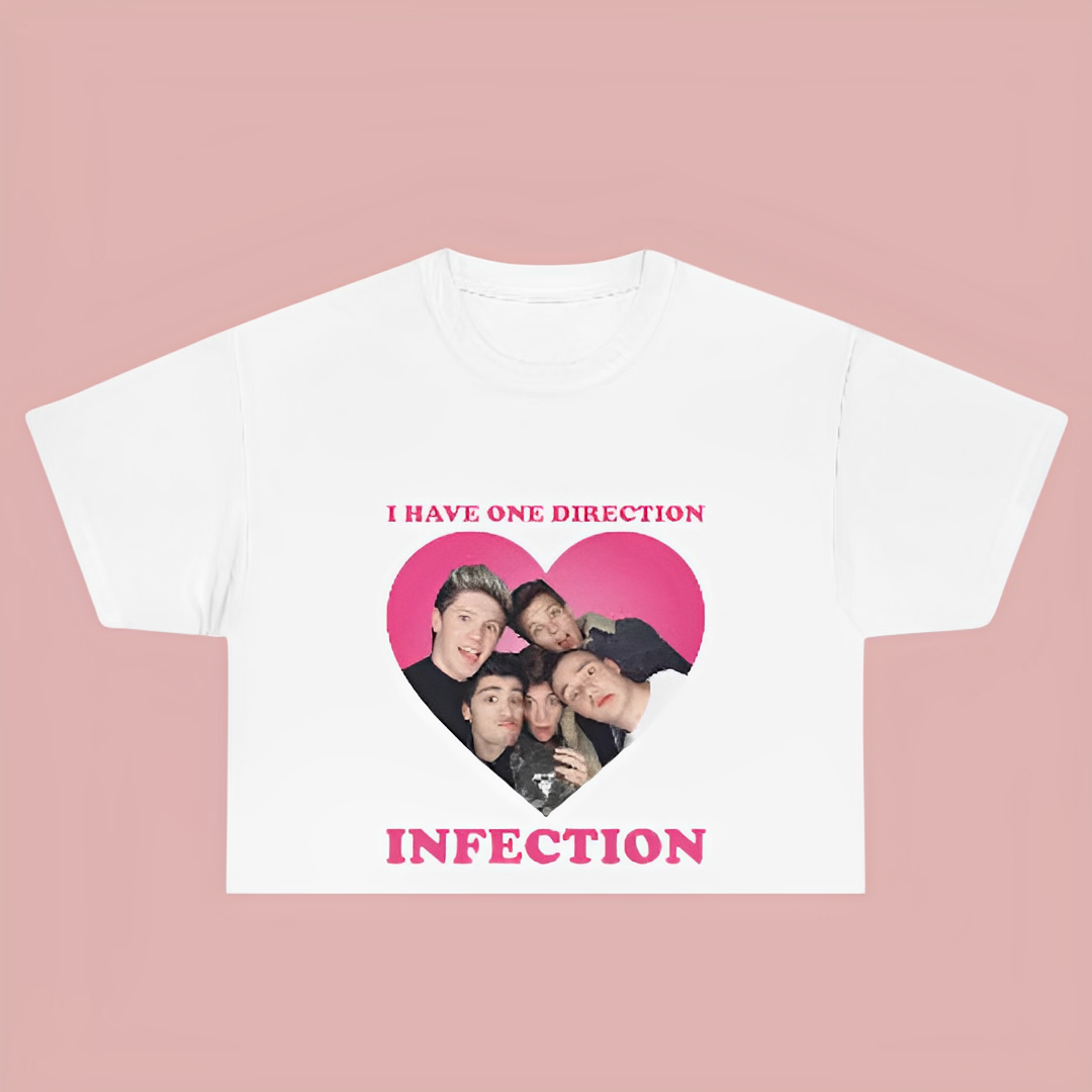 Camiseta Cropped One Direction Infection