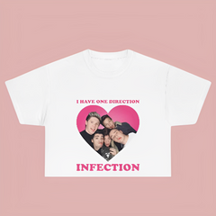 Camiseta Cropped One Direction Infection