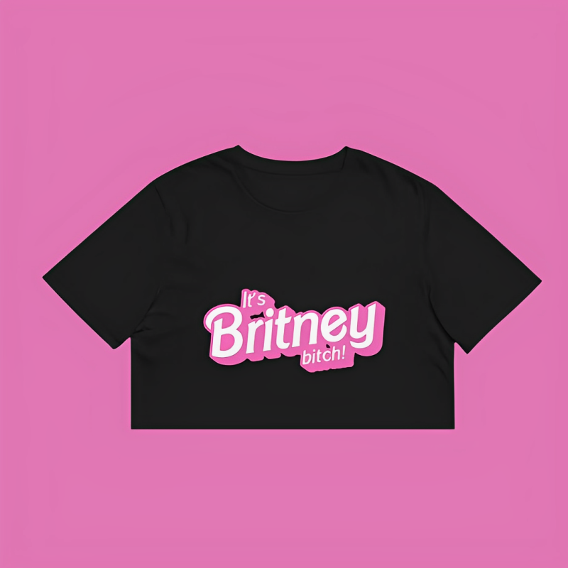 Camiseta Cropped Britney Spears I'ts Britney B!tch !