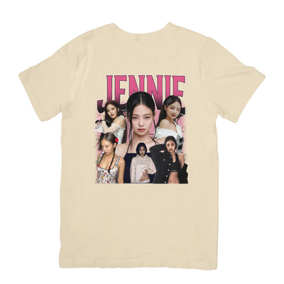 Camiseta Básica Blackpink Jennie Graphic-PEROLA