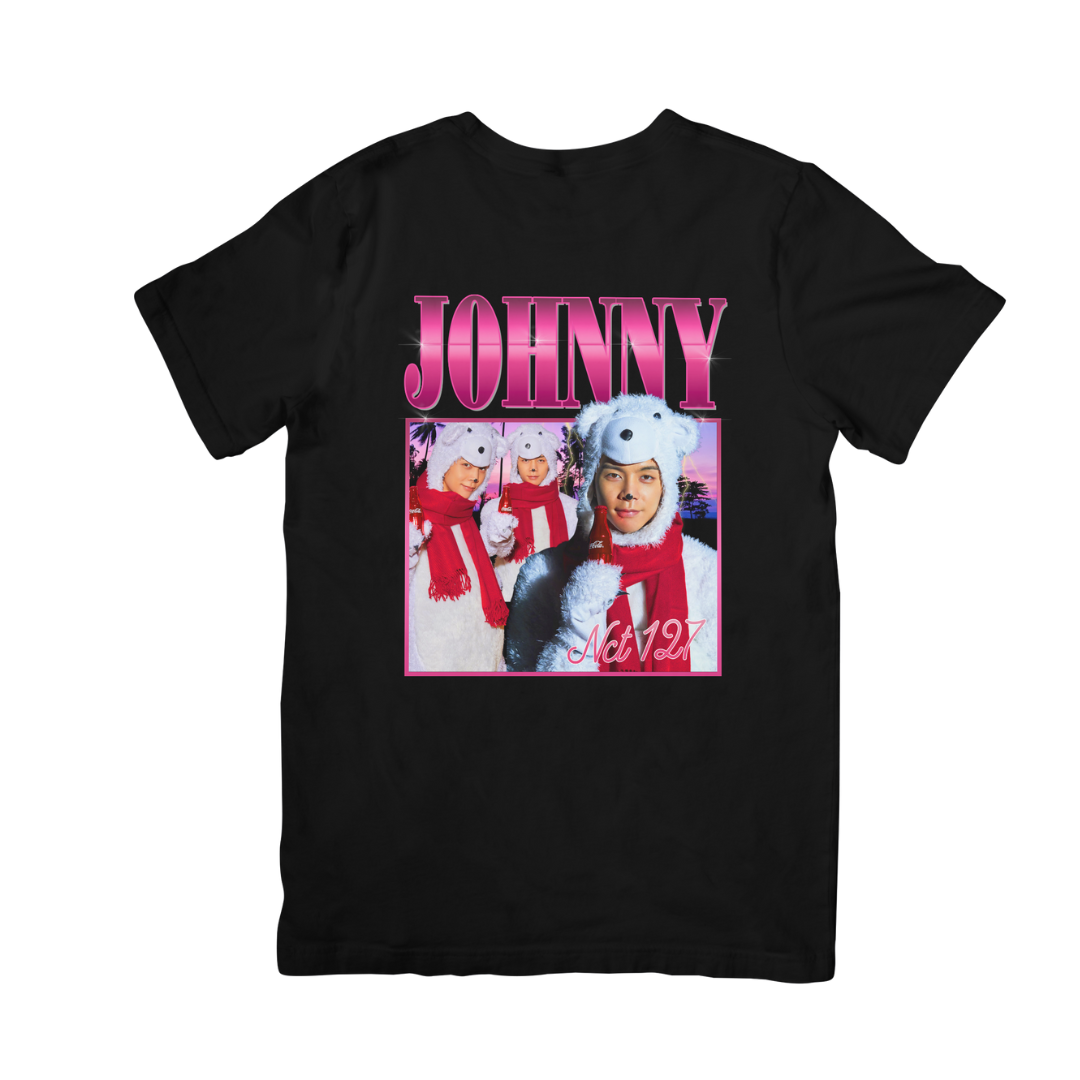 Camiseta Básica NCT 127 Johnny Graphic - preto