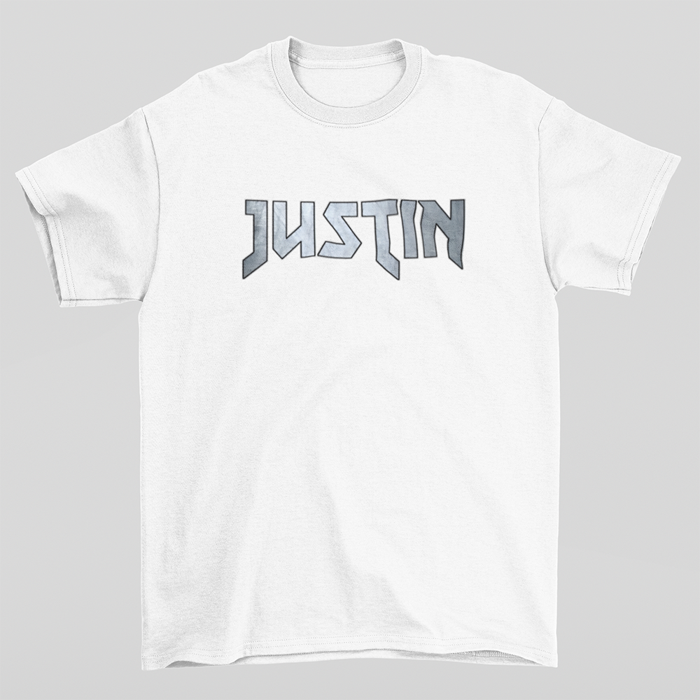 Camiseta Básica Justin Bieber Name