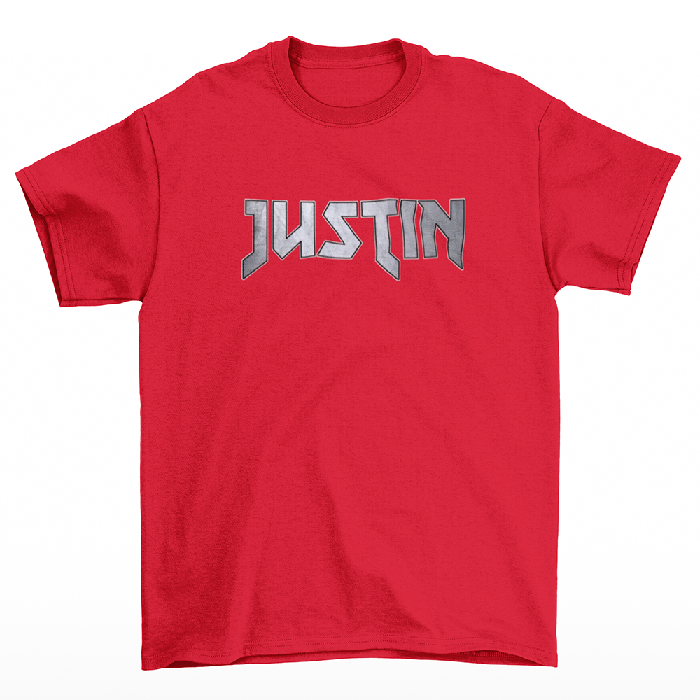 Camiseta Básica Justin Bieber Name