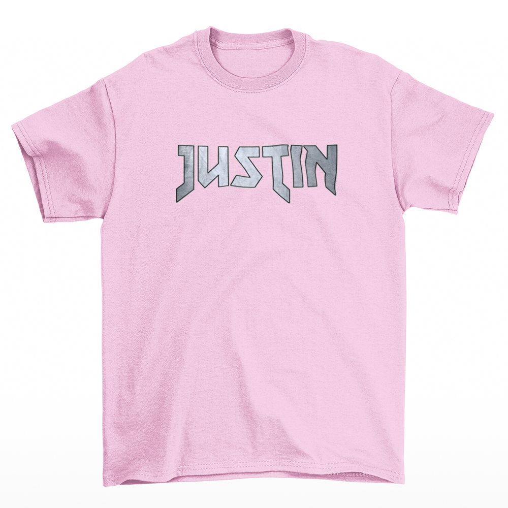 Camiseta Básica Justin Bieber Name