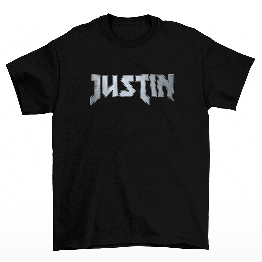 Camiseta Básica Justin Bieber Name