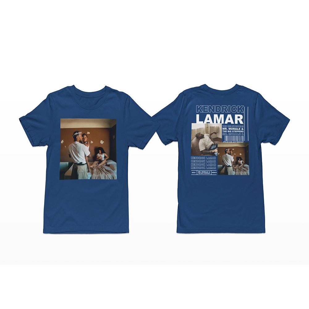 camiseta básica azul marinho kendrick lamar 