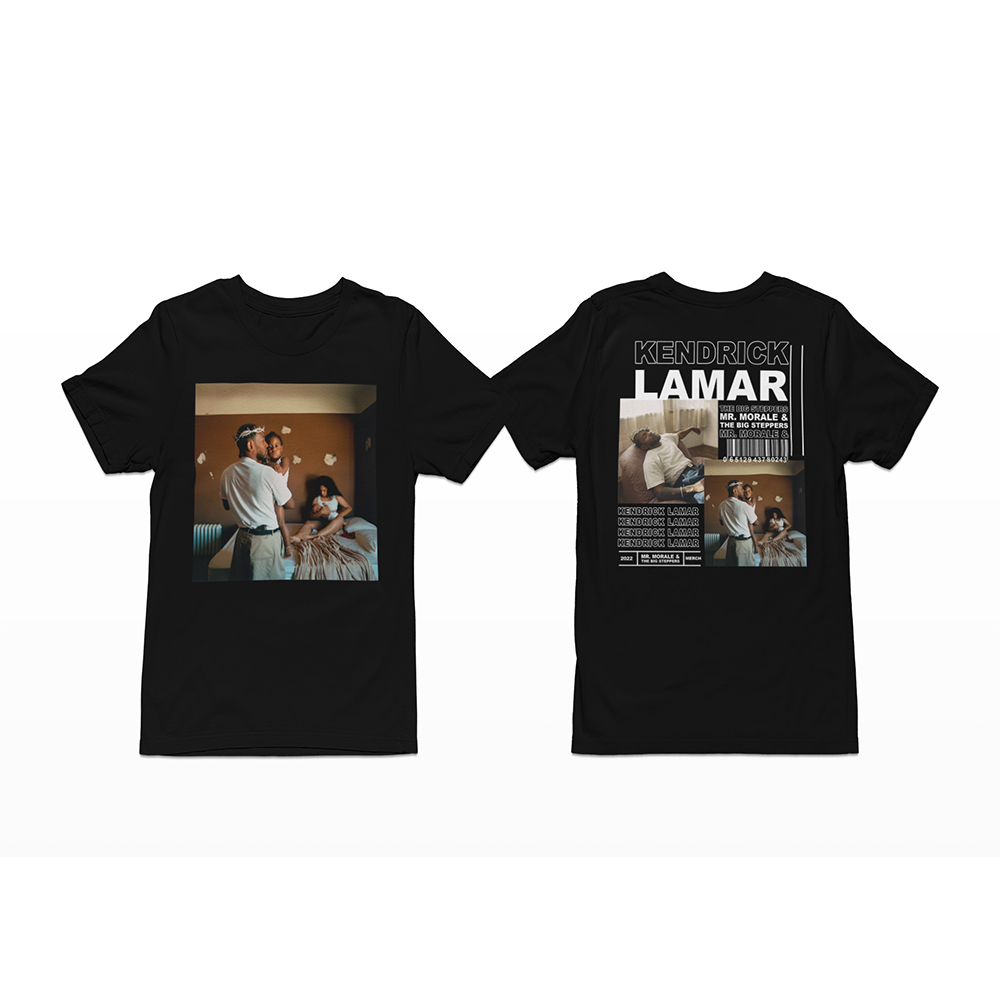 camiseta básica preta kendrick lamar 